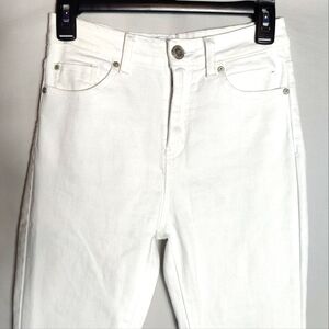 EnJean White Stretch Denim Skinny Jeans, Size 3